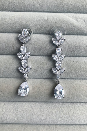IVY CRYSTAL BRIDAL DROP EARRINGS
