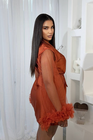 NOVA ROBE - Burnt Orange