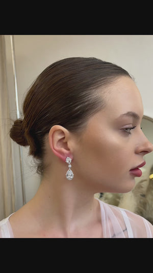 OPAL CRYSTAL BRIDAL EARRING