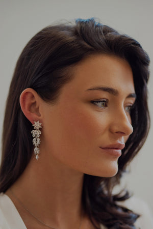 CLEO STATEMENT DROP BRIDAL EARRINGS