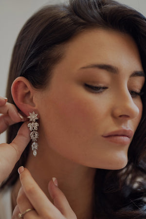 CLEO STATEMENT DROP BRIDAL EARRINGS