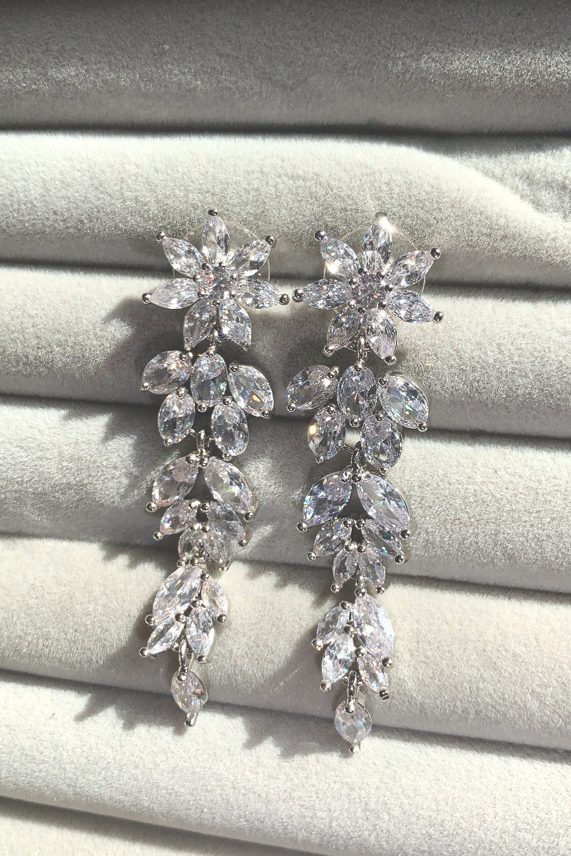CLEO STATEMENT DROP BRIDAL EARRINGS