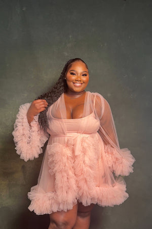 lola bridesmaid set blush