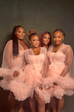 lola bridesmaid set blush