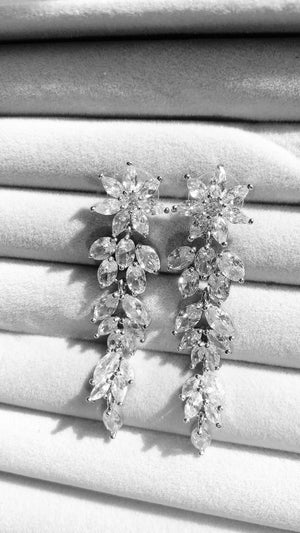 CLEO STATEMENT DROP BRIDAL EARRINGS